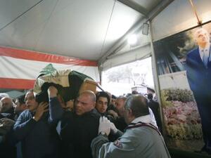 دفن شطح الى جانب رفيق الحريري وسط بيروت/أ.ف.ب