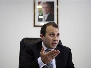 وزير الموارد المائية والكهربائية اللبناني جبران باسيل