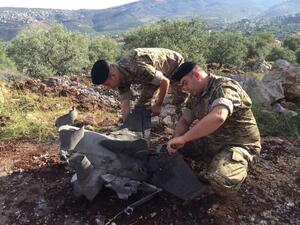 سقوط أجزاء من صواريخ القصف المتبادل بين سوريا وإسرائيل