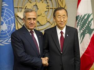 President Suleiman with UN chief