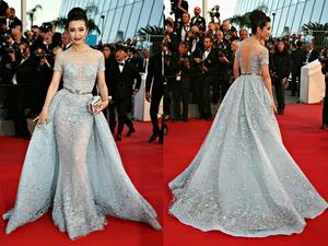 Li Bingbing In Zuhair Murad Couture at "The Sea Of Trees" Cannes Film Festival Premiere. (Style Fluid Trendz)