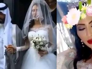 Mariam and Faisal on their wedding day in London. (YouTube)