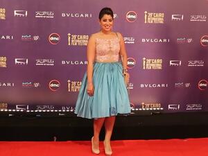 فستان ايتن عامر مهرجان القاهرة