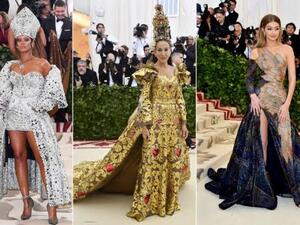 أجمل فساتين النجمات على السجادة الحمراء في حفل Met Gala 2018