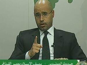 Seif Al-Islam. (AFP PHOTO / HO / LIBYAN TV)