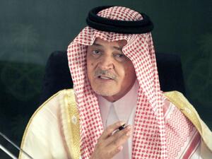 Saudi Foreign Minister Prince Saud al-Faisal gestures during a press conference held in Jeddah (AFP)