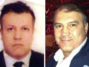 A composite of two undated file pictures obtained from the Turkish Ihlas news agency shows Turkish Airlines pilot Murat Akpinar (R) and his co-pilot Murat Agca, kidnapped on August 9, 2013 in Beirut. (IHLAS NEWS AGENCY / IHA / AFP)