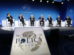The Saudi Prince's comments came during an interview at the World Policy Conference in Monaco (Valery Hache/AFP)