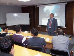 Prof. Ali Badran lecturing