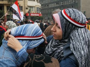 Women bring the chants and song and maternal care to the crowds 