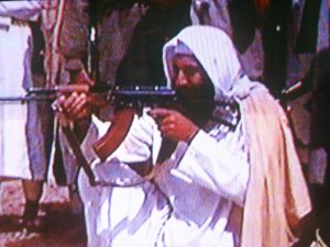 OBL had weapons within reach but reports do not yet clarify whether he reached for them before he was shot.