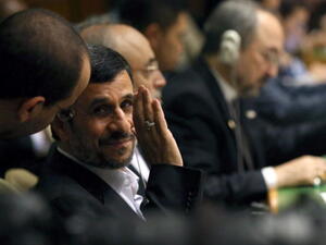 Iranian president, Mahmoud Ahmadinejad, at the UN General Assembly in September this year