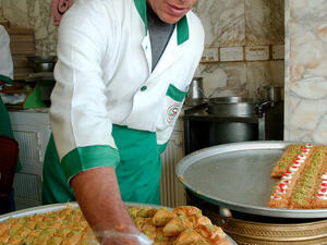 Celebrating Jordan: sweet pastries and knafeh- some of the things people miss when away.