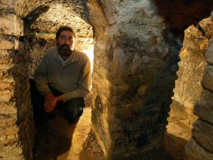 Jordan caves: The portrait of Jesus- supposedly- found in the village of Saham in Jordan, close to where Israel, Jordan and Syria's Golan Heights converge