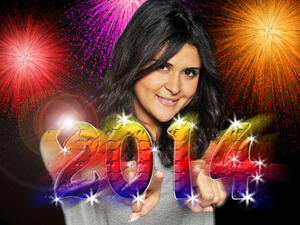 This was Salma's first time in Palestine, where she performed on new year's eve. (Image: Albawaba edit)