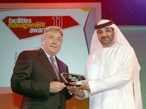Mahmood Amin, CEO of World Security and Group Security receiving the award