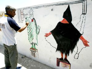 Male and female prisoners from around Jordan use paint strokes as rehab or therapy.