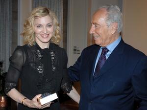 Madonna meets Shimon Peres: Hollywood stars have been found flirting with religion in recent times as Madonna famously dabbled in Kabbalah, a Jewish mystical doctrine.