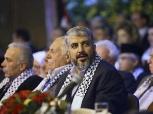 Hamas leader in exile, Khaled Meshaal. 