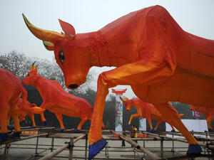 Chinese Zodiac has goats, pigs, ox and snakes. This Nerd version includes pirates, robots and samurais,