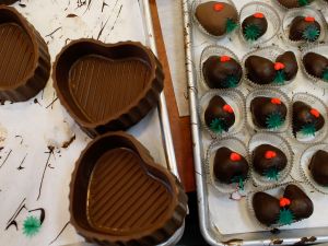 True, chocolate is the way to many a woman's heart, but it seems women now expect more creativity.