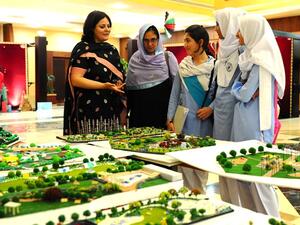 School students who participated in ADU's creativity competition