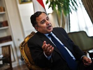 Egypt's Foreign Minister Nabil Fahmy gives an interview to the Agence France Presse at his office on November 9, 2013 in Cairo. (AFP)