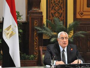 Egyptian interim President Adly Mansour said Wednesday Egypt would not return to a police state. (AFP/File)