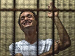 Egypt's central Cairo prosecution referred Ahmed Douma, along with Ahmed Maher and Mohamed Adel have  to criminal court Wednesday (File Archive)