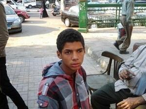 Ahmed Elsayed Ibrhahim, injured in the eye during the protests, set himself on fire