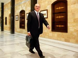 The Lebanese Health Minister Ali Hassan Khalil attends cabinet in September 2012 (Daily Star photo)