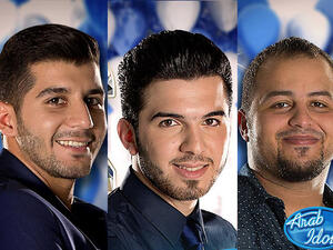 The Arab Idol 2014 finalists Saudi Majid Al Madani, 26, Palestinian Haitahm Khalailah, 24, and Syrian Hazem Sharif, 21. (Image: Facebook)