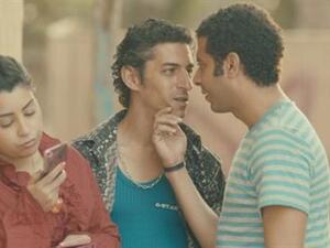 “Chaos, Disorder” co-stars Ramsi Lehner, center, and Mohamed Farag, right.