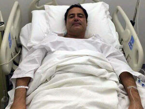 A hospital-bound Assi Helani is not what we love to see! (Image: Facebook)