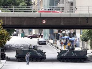 Lebanese soldiers stand guard on tanks on the fringe of a protest in Beirut on Sunday. AFP image for illustrative purposes.