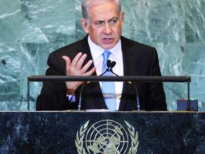 Bibi Netanyahu cuts a sour and surly figure during his UN address-rebuttal to Mahmoud Abbas's charmed delivery.