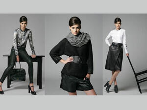 الجلد الأسود..صيحات الموضة لشتاء 2014