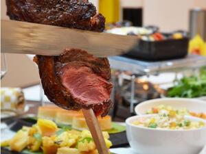 Churrasco is primarily the Latin American term for succulent pieces of grilled beef and seafood prepared in a traditional manner