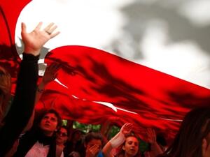 A 22-year-old man died from a gunshot wound following a protest in Turkey on Tuesday. 