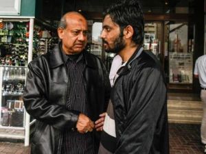 Afzal Haq (left) with his son Adeel, who went missing on New Year’s Eve and was found near Baniyas Metro Station. (Image courtesy of Gulf News)
