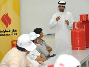 Ali Al Hammadi, Quality Coordinator at EMGAS, provided the students with an overview of Emirates Gas products and services