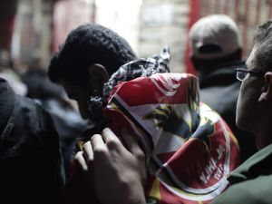 Egyptian mourners are still commemorating the tragic events of Port Said.