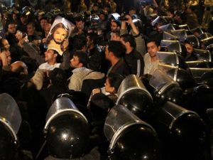 As Egypt went on high alert ahead of Coptic Christmas, Christians and Muslims joined ranks in a mass protest under the watchfull eyes of riot police