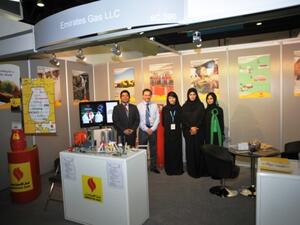 Emirates Gas booth at The Hotel Show