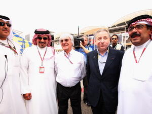 Formula 1, Bahrainis Crown Prince with Bernie Ecclestone, 2012