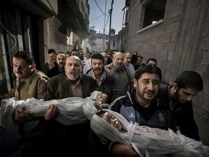 Gazans mourn the loss of two young children, slain by Israeli gunfire.