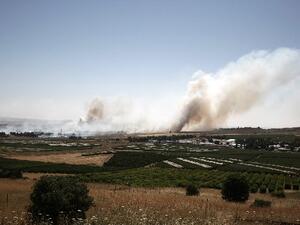 The Golan Heights has been hit relatively frequently by cross-fire from the Syrian conflict (File Archive/AFP)