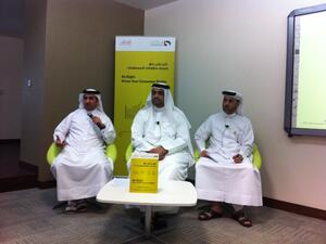 Abdulla Al Shehi, Director of Compliance and Consumer Protection; Mohammed Lootah, Deputy CEO, Commercial Compliance and Consumer Protection Division; and Adel Al Helou, Head of Consumer Protection section

