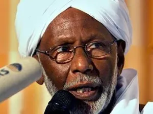 الزعيم السوداني المعارض حسن الترابي