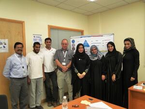Trainees participating in Haya's program